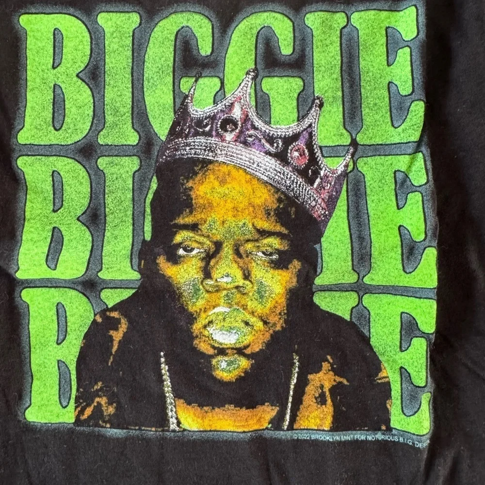 Rowdy Sprout Boys Biggie Smalls Long Sleeve Tee Black NWT $52 - Picture 2 of 4